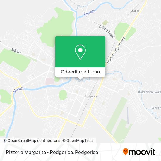 Pizzeria Margarita - Podgorica mapa