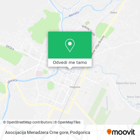 Asocijacija Menadzera Crne gore mapa