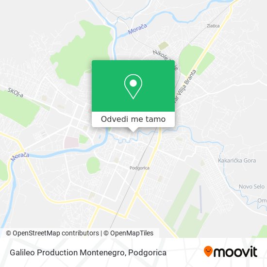 Galileo Production Montenegro mapa