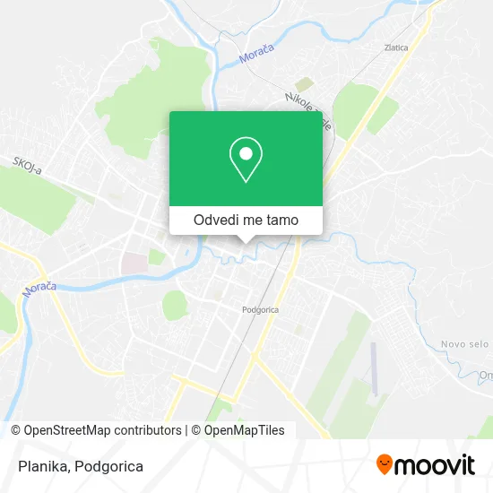 Planika mapa