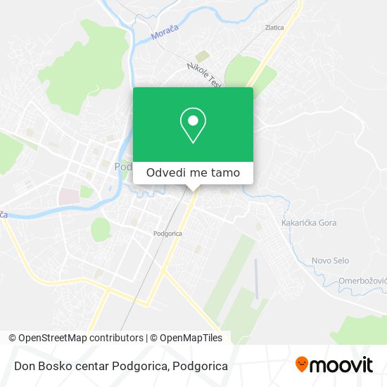 Don Bosko centar Podgorica mapa