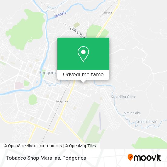 Tobacco Shop Maralina mapa