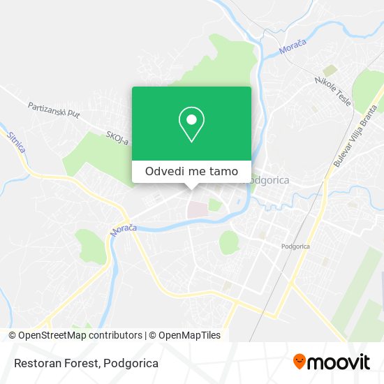 Restoran Forest mapa