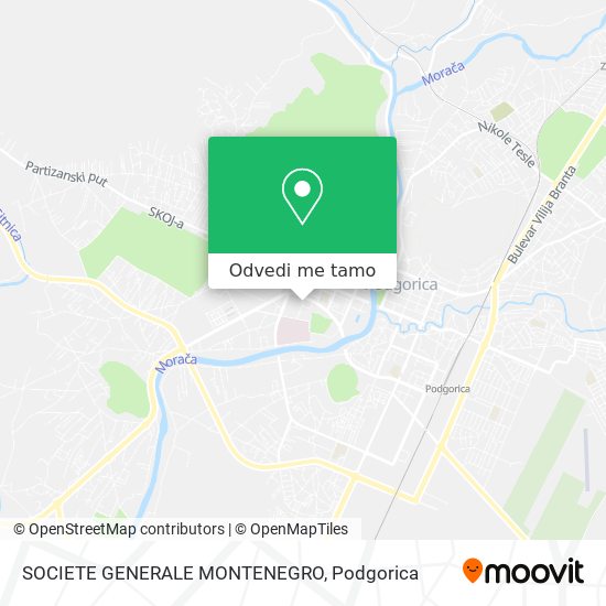 SOCIETE GENERALE MONTENEGRO mapa