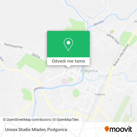 Unisex Studio Mladen mapa