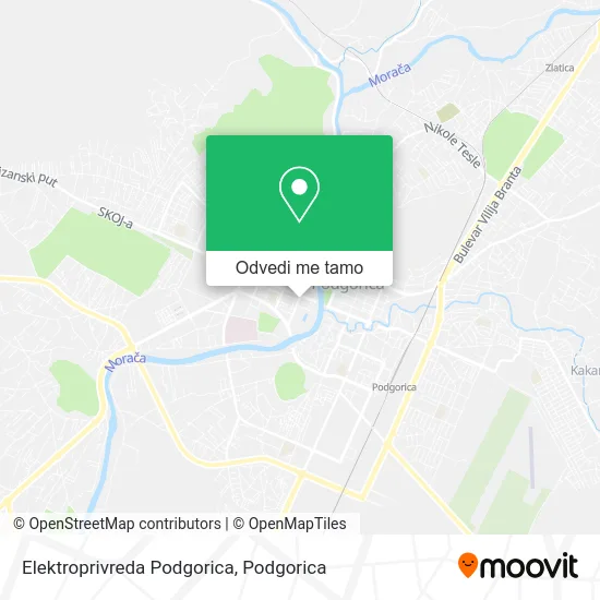Elektroprivreda Podgorica mapa