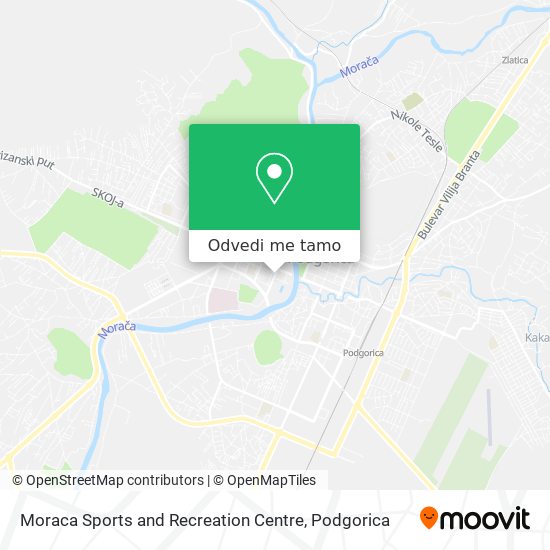 Moraca Sports and Recreation Centre mapa