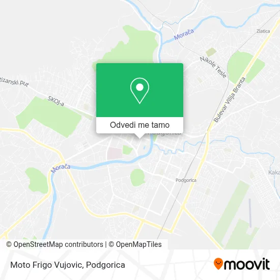 Moto Frigo Vujovic mapa