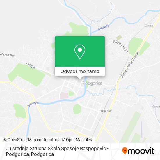 Ju srednja Strucna Skola Spasoje Raspopovic - Podgorica mapa
