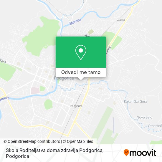 Skola Roditeljstva doma zdravlja Podgorica mapa