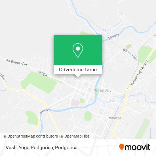 Vashi Yoga Podgorica mapa