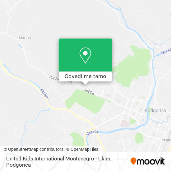 United Kids International Montenegro - Ukim mapa