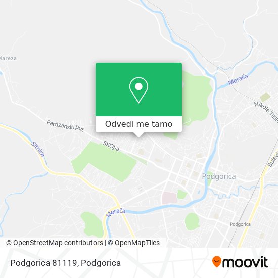 Podgorica 81119 mapa