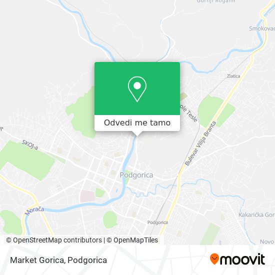 Market Gorica mapa