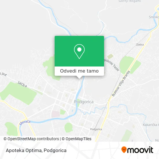 Apoteka Optima mapa