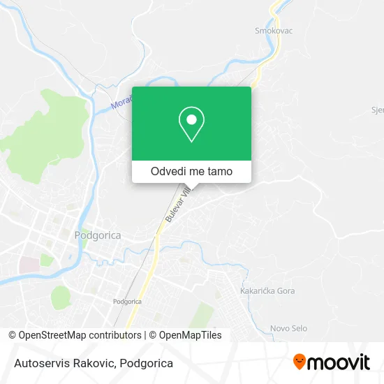 Autoservis Rakovic mapa