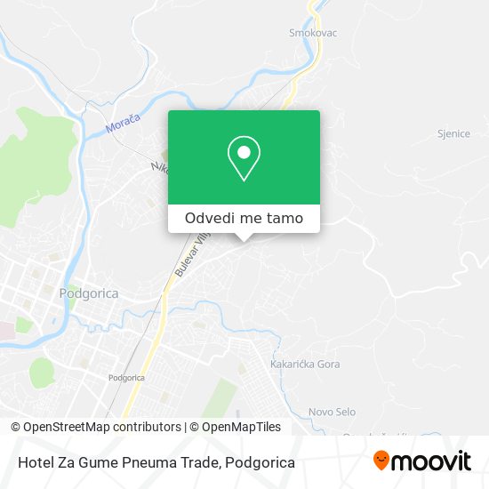Hotel Za Gume Pneuma Trade mapa