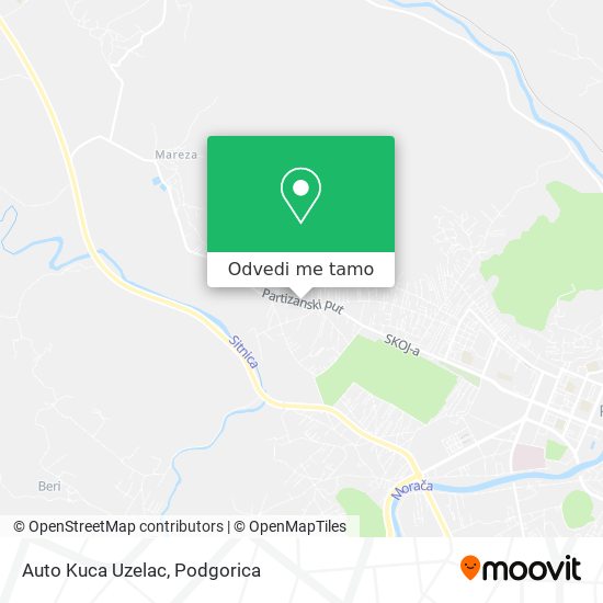 Auto Kuca Uzelac mapa