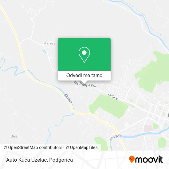 Auto Kuca Uzelac mapa