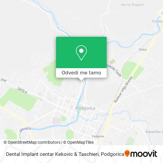 Dental Implant centar Kekovic & Taschieri mapa