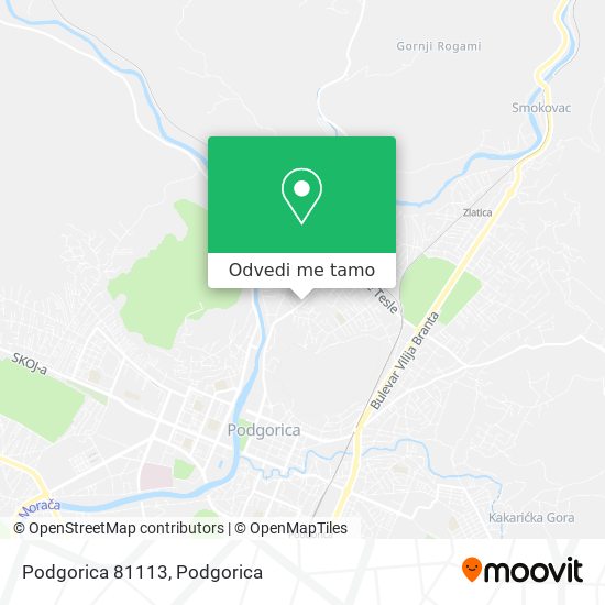 Podgorica 81113 mapa
