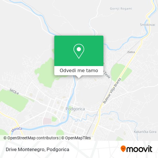 Drive Montenegro mapa