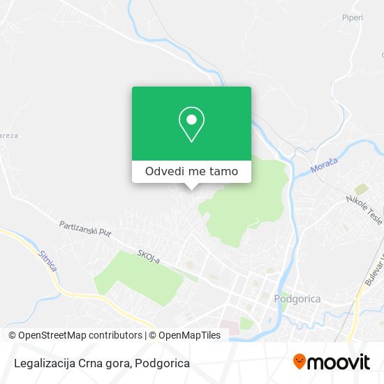 Legalizacija Crna gora mapa