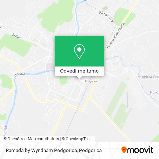 Ramada by Wyndham Podgorica mapa