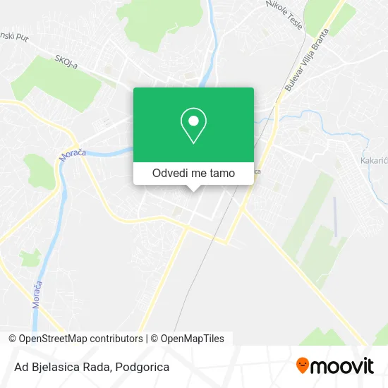 Ad Bjelasica Rada mapa