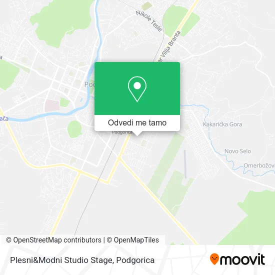 Plesni&Modni Studio Stage mapa