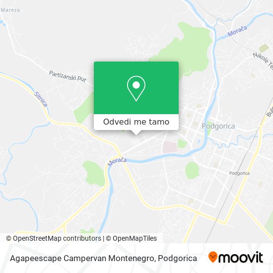 Agapeescape Campervan Montenegro mapa