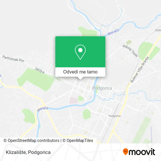 Klizalište mapa
