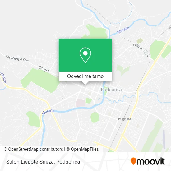 Salon Ljepote Sneza mapa