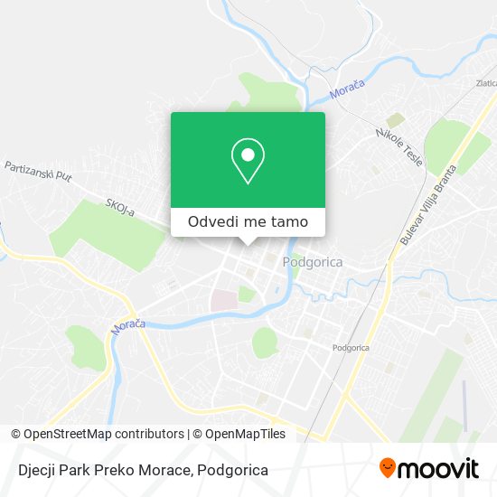 Djecji Park Preko Morace mapa