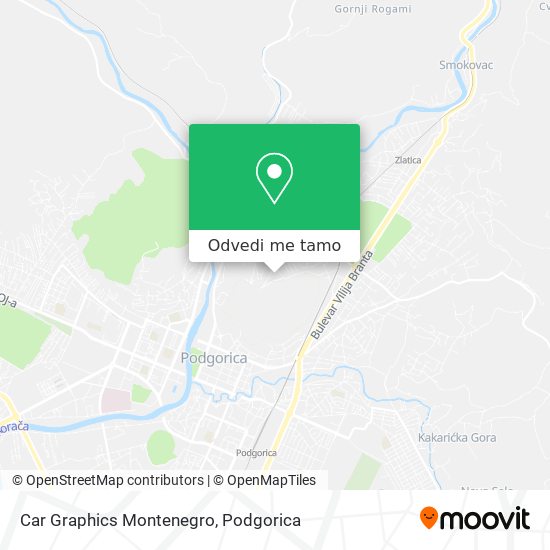 Car Graphics Montenegro mapa