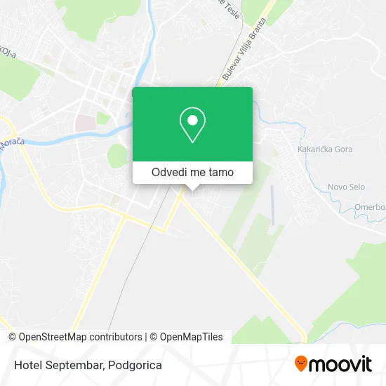 Hotel Septembar mapa