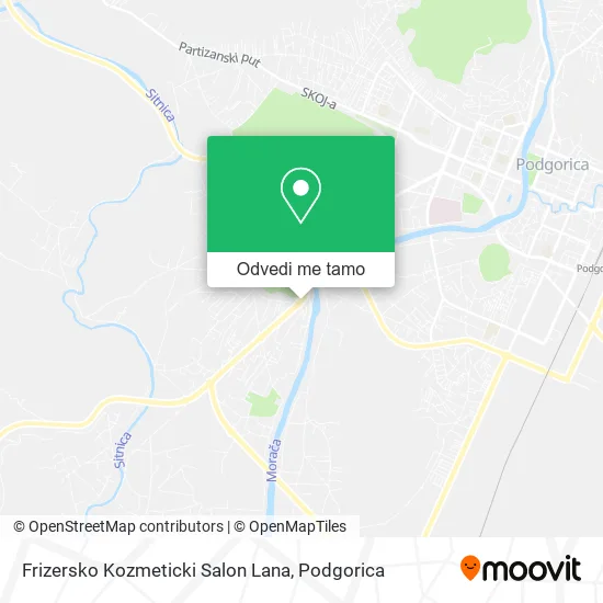 Frizersko Kozmeticki Salon Lana mapa