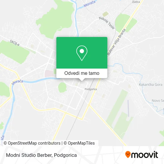 Modni Studio Berber mapa