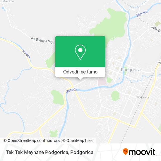 Tek Tek Meyhane Podgorica mapa