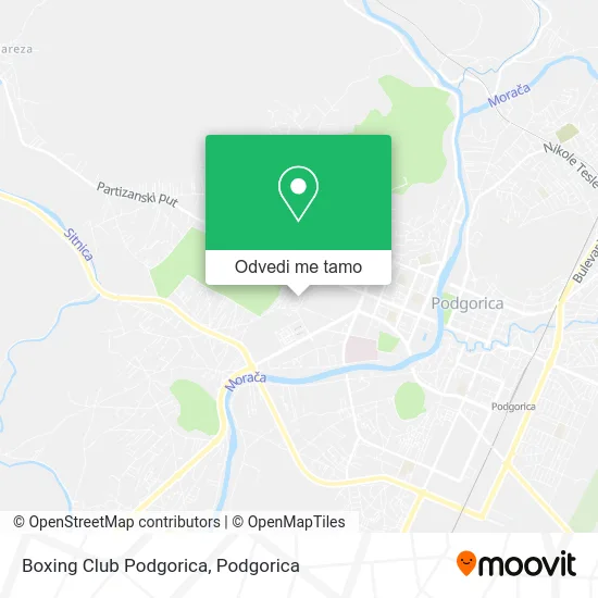 Boxing Club Podgorica mapa