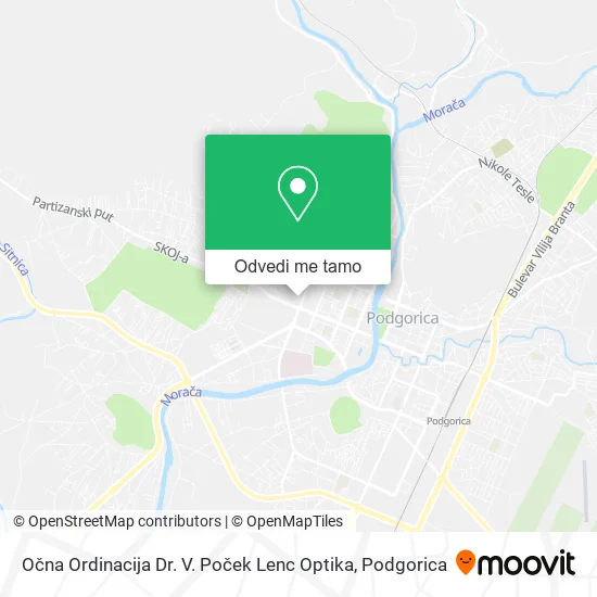 Očna Ordinacija Dr. V. Poček Lenc Optika mapa