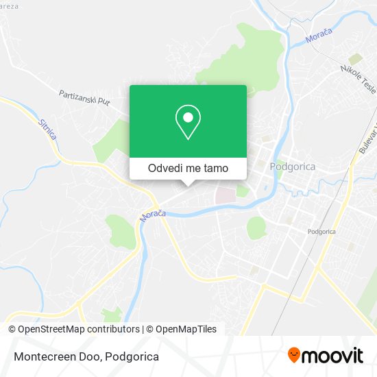 Montecreen Doo mapa