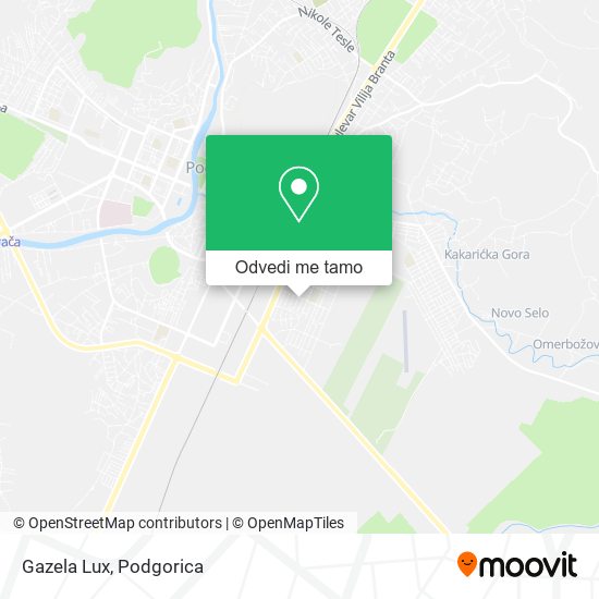Gazela Lux mapa
