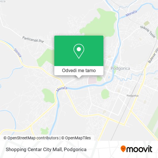 Shopping Centar City Mall mapa