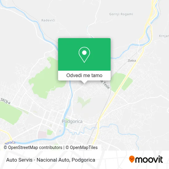 Auto Servis - Nacional Auto mapa