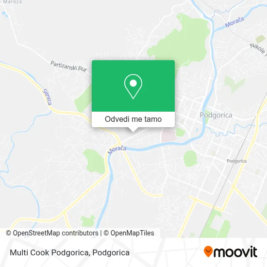 Multi Cook Podgorica mapa