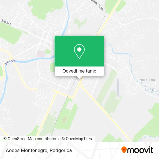 Aodes Montenegro mapa