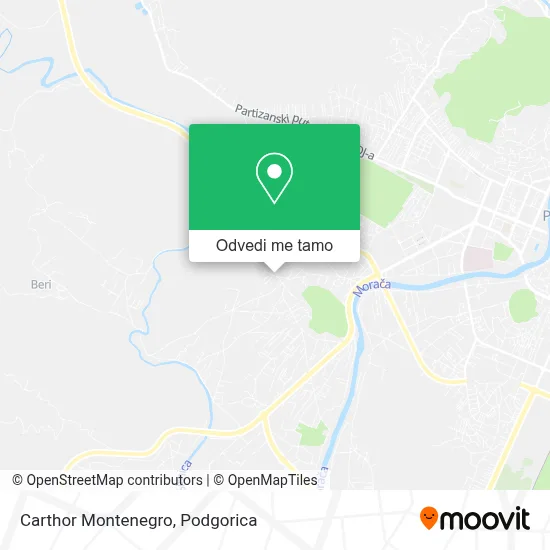 Carthor Montenegro mapa