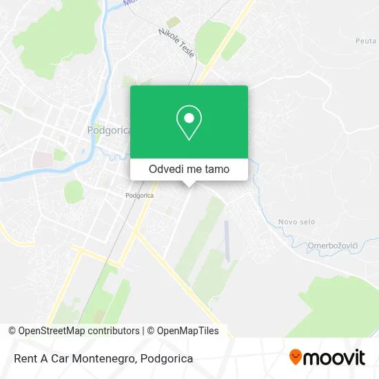 Rent A Car Montenegro mapa