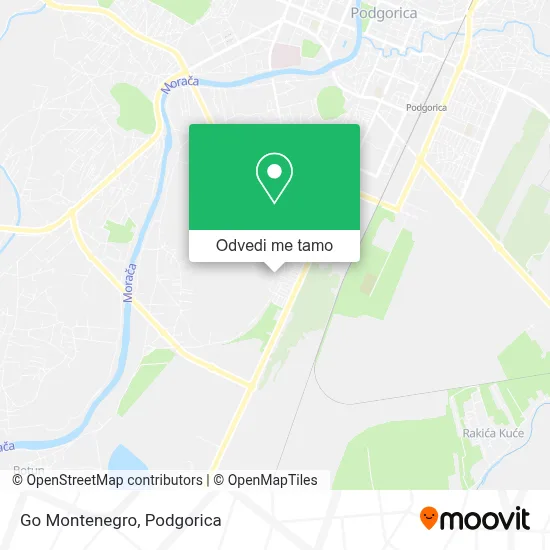 Go Montenegro mapa